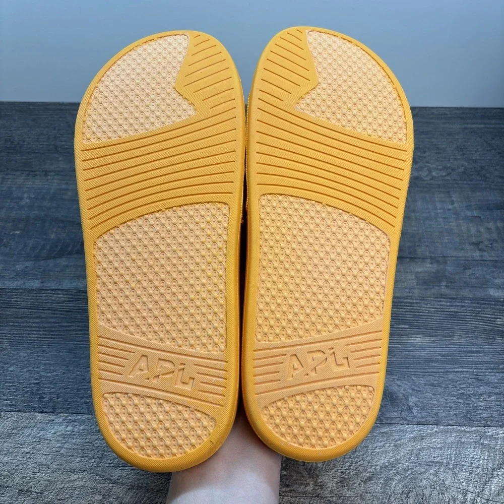 APL Slides Men's 11 BL TechLoom‎ Mango Sandals NEW Defect